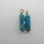 2 pcs Pendentif Pierre Acier Inoxydable