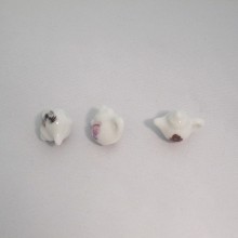 20 Ceramic Teapot Charms 20x15mm