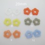 50 pcs Perles fleurs 20mm acryliques
