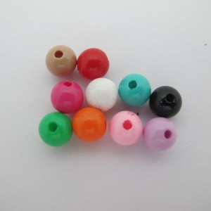 50 pcs 8mm acrylic beads