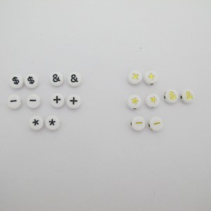 Lot of 124gm acrylic beads numbers +-850pcs