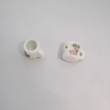 20 Charms Ceramic Cups 17x13mm