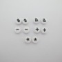 Lot of 124gm acrylic beads numbers +-850pcs
