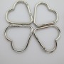 10 pcs Metal heart key rings