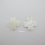 20 Mother-of-pearl clover spacers