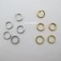 Open rings 1.5x10mm stainless steel