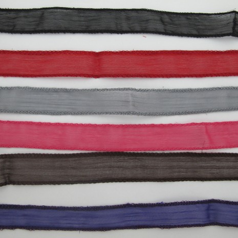 5 bracelets ruban organza 98cm