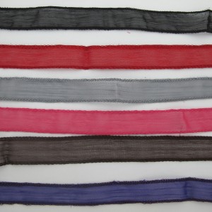 5 bracelets ruban organza 98cm