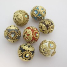 10 Handmade beads 20mm