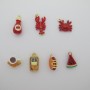 10 pcs pendentifs émaillé en zamac