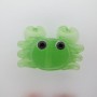 glass crab beads -10 pcs