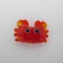 glass crab beads -10 pcs