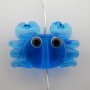 glass crab beads -10 pcs