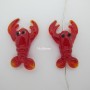 perles homard en verre -10 pcs