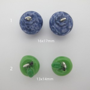20 resin fruit charms