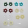 50 pcs Perles fleurs 20mm acryliques