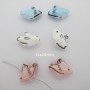 10 perles en Céramique pigeons 15X20mm