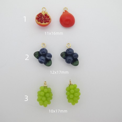 10 pcs Breloques en résine
