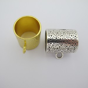 10 Attache pendentif pour foulard 31x33 mm