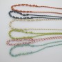 necklaces polyester and cotton twisted 2mm stainless steel 45+5cm