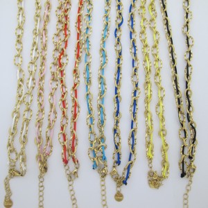 Collier ovale fil queue de rat 2mm en acier inoxydable 45+5cm