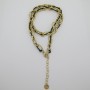 Collier ovale fil queue de rat 2mm en acier inoxydable 45+5cm
