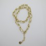 Collier ovale fil queue de rat 2mm en acier inoxydable 45+5cm