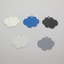 50 Cloud cut stamps 20x17mm