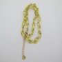 Collier ovale fil queue de rat 2mm en acier inoxydable 45+5cm