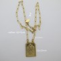 Stainless steel pendant necklace