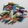 Charm enamel stainless steel gold 3x15mm x10pcs
