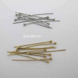 50 Stainless steel ball head nails 30mm