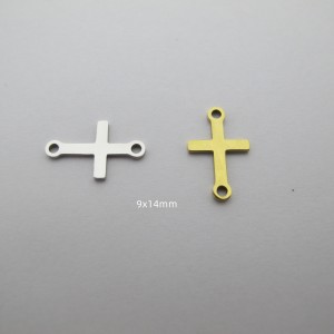 10 pcs Connecteur croix acier inoxydable