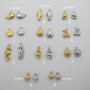 10 pcs breloques en acier inoxydable
