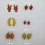 5 pcs Stainless steel enamel pendant