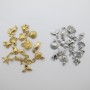 15 pcs breloques vie marine mix Acier Inoxydable