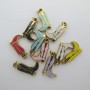 10pcs Pendentif botte émaillée en acier inoxydable
