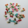 20pcs breloques cerise 8x10mm Acier Inoxydable