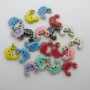 20pcs breloques crabe 10x11mm Acier Inoxydable