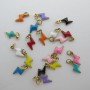 20pcs breloques éclair mini 5x10mm Acier Inoxydable
