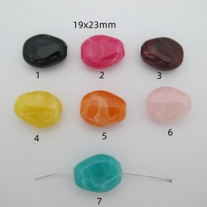 20 pcs perles en acryliques