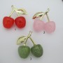 Pendentif cerises en acryliques
