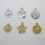 4 pcs Fleur à pétales en acier inoxydable