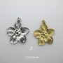 4 pcs Fleur à pétales en acier inoxydable