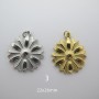 4 pcs Fleur à pétales en acier inoxydable