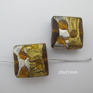 10 PERLES MURANO EN VERRE