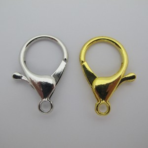 10 Attaches fermoirs mousquetons porte clé 35x25mm