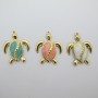 2 pcs turtle 30x24mm stainless steel