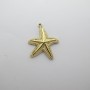 2 pcs étoile de mer 23x19mm en acier inoxydable