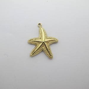 2 pcs étoile de mer 23x19mm en acier inoxydable